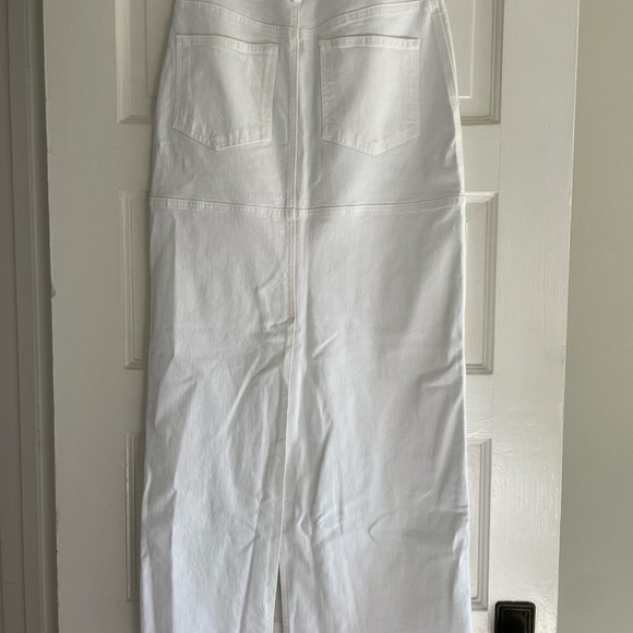 NWT ALC Hunter Denim Maxi Skirt in White - Picture 8 of 9